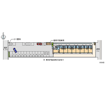 レオパレスディアコートⅡ 月極駐車場