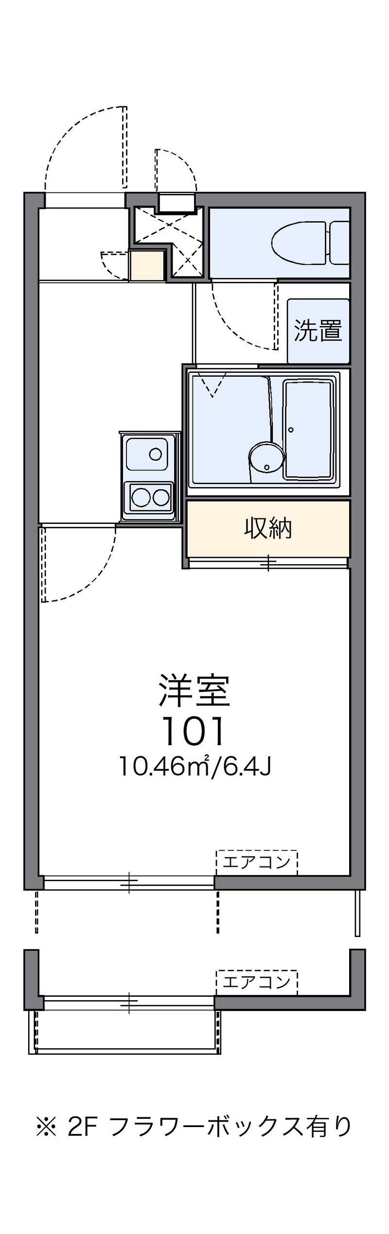 レオパレス安里 間取図