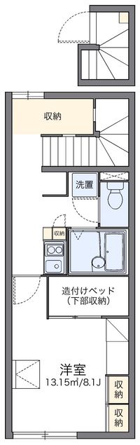 レオパレスエスペランサ 間取り図