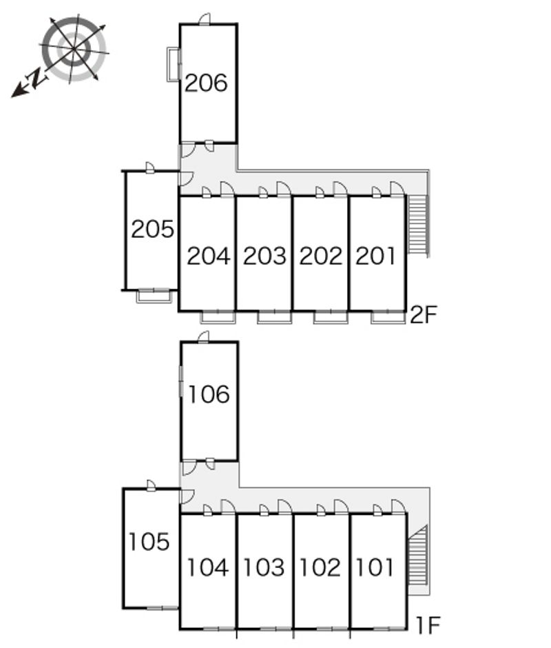 レオパレス平野 間取り配置図