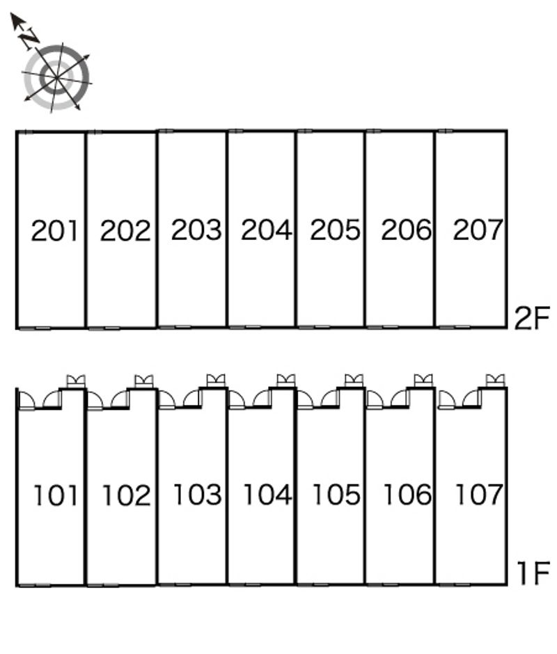 レオパレスシャルム 間取り配置図