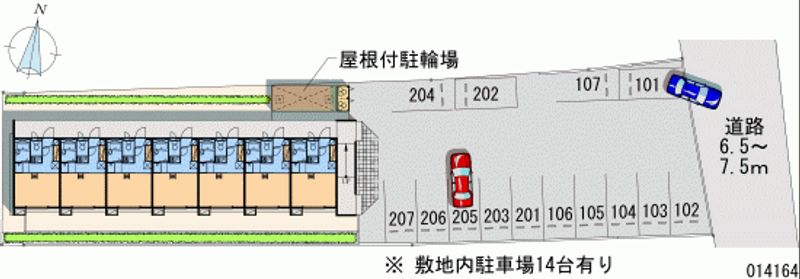 レオパレスステップ 月極駐車場