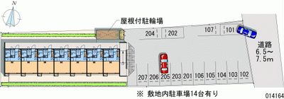 レオパレスステップ 月極駐車場