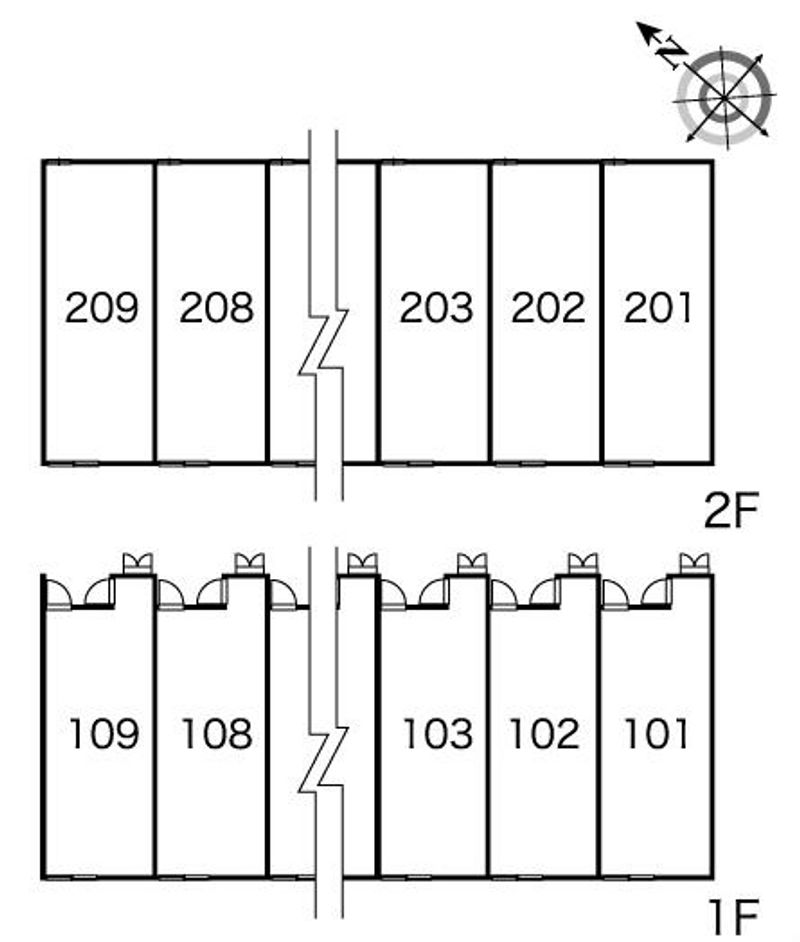 レオパレス泉 間取り配置図