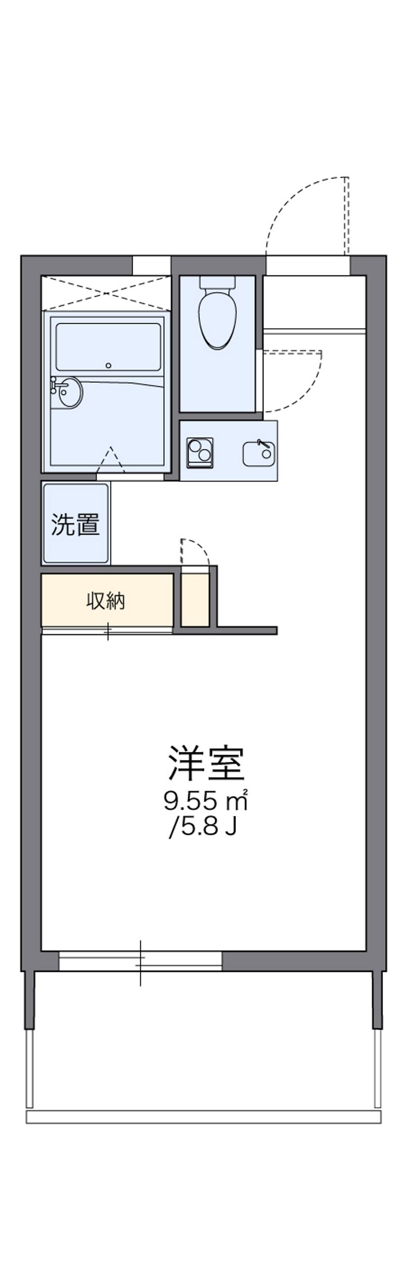 レオパレスＫ・Ｎ・Ａ 間取図