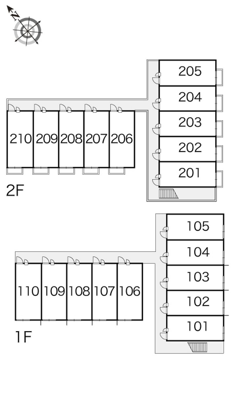 レオパレスドゥ　ボワ 間取配置図