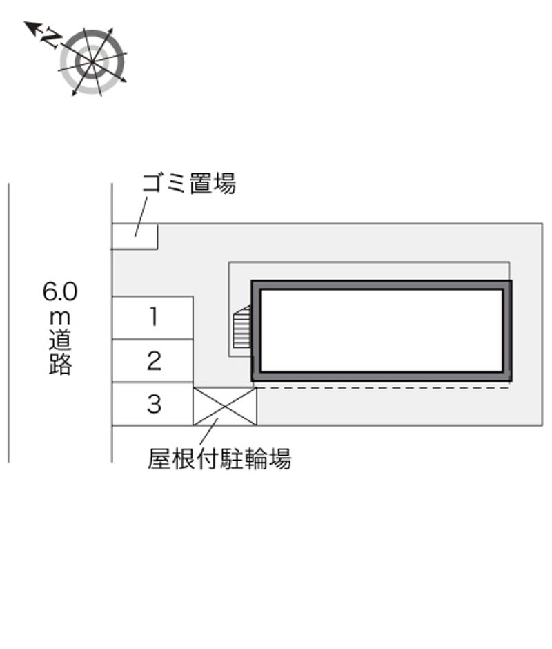 レオパレスユビキタスＨ 配置図