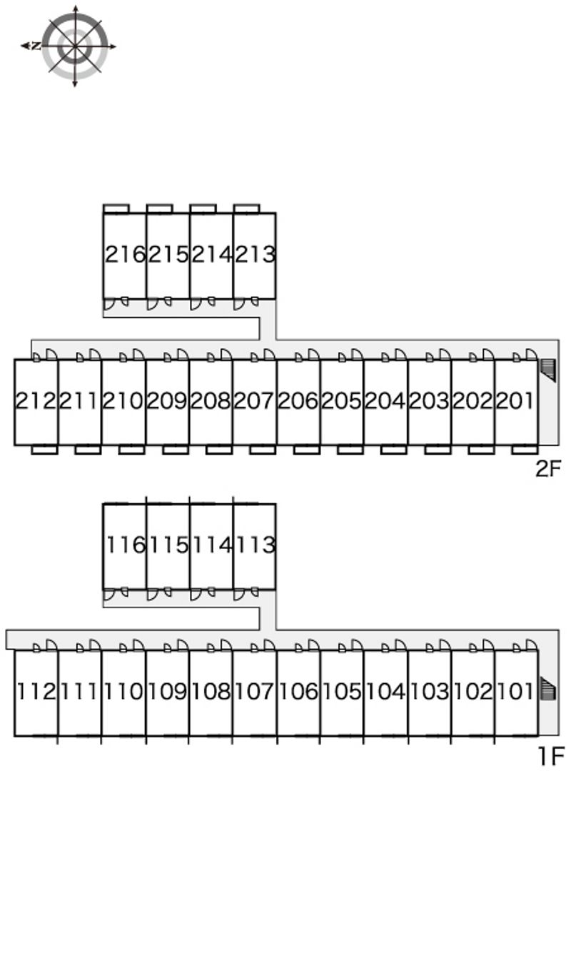 レオパレスジェイ新福 間取り配置図