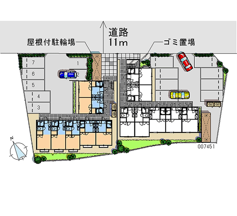 レオパレスナカムラⅡ 月極駐車場