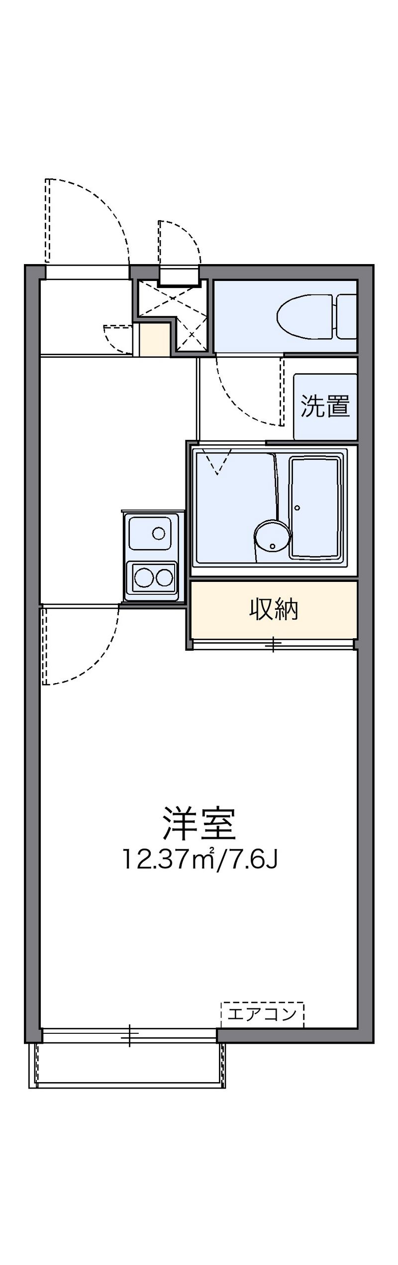レオパレスピュアⅢ 間取図