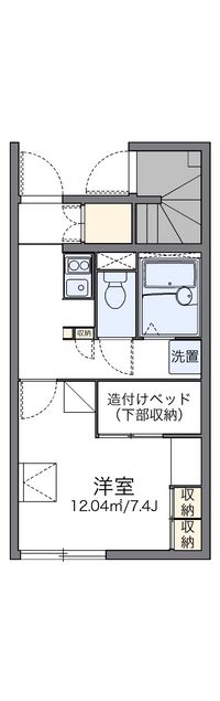 レオパレスエグランティーヌ 間取り図