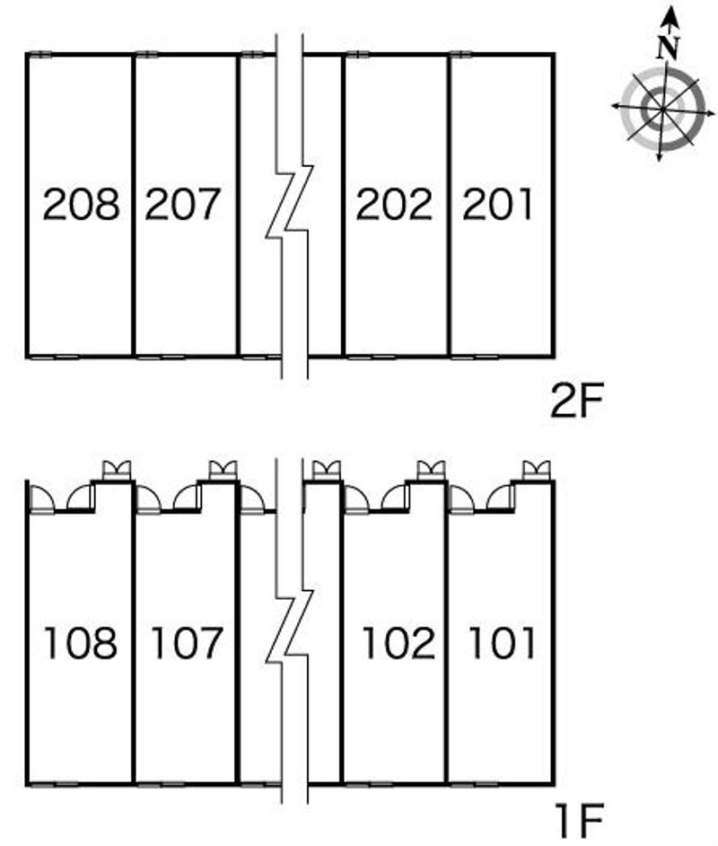 レオパレスステッラ 間取配置図