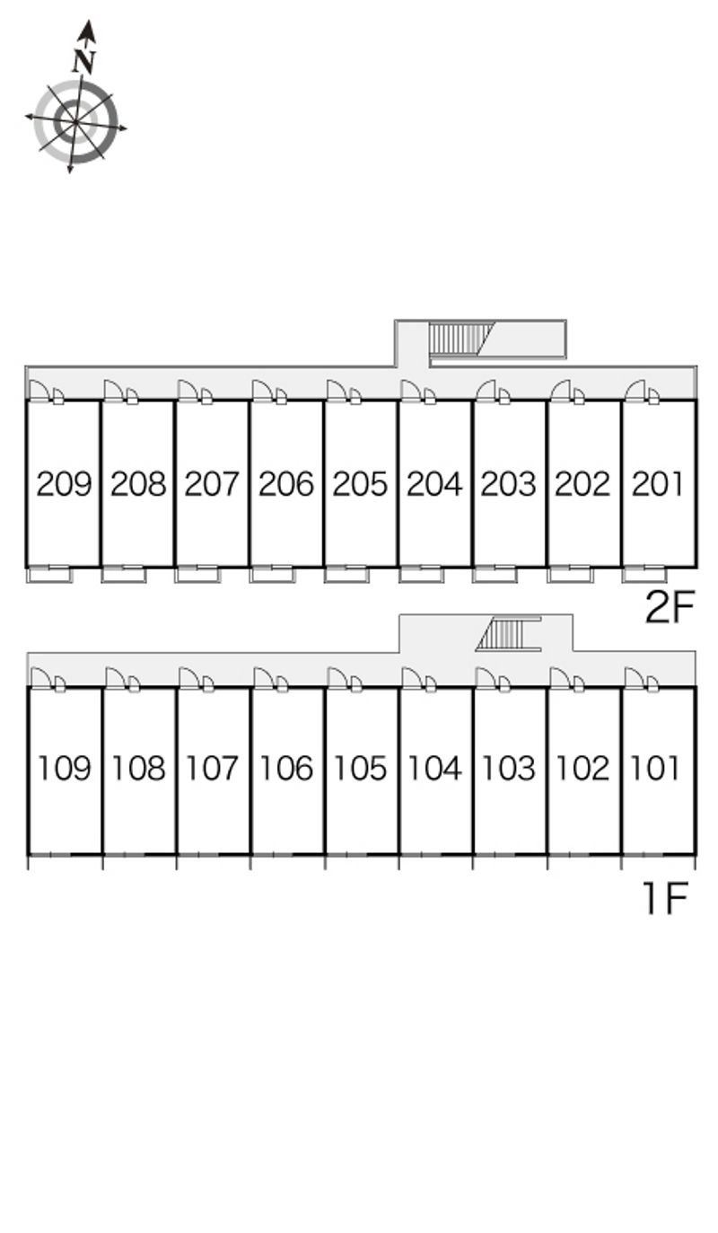 レオパレスレインボー 間取配置図