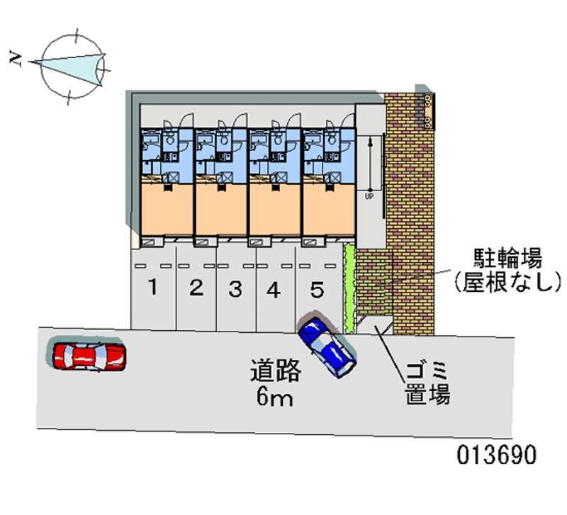 レオパレスマルティ 月極駐車場