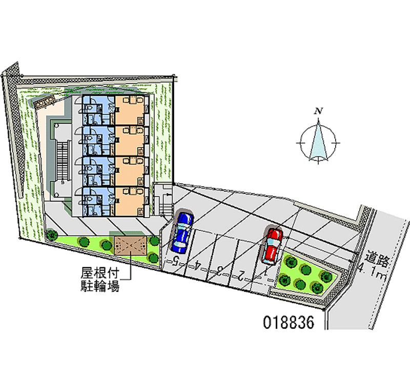 レオパレスサニーハイツ 月極駐車場