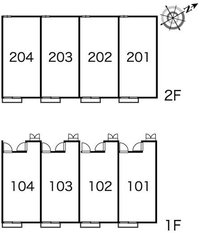 レオパレス３ｍ 間取配置図