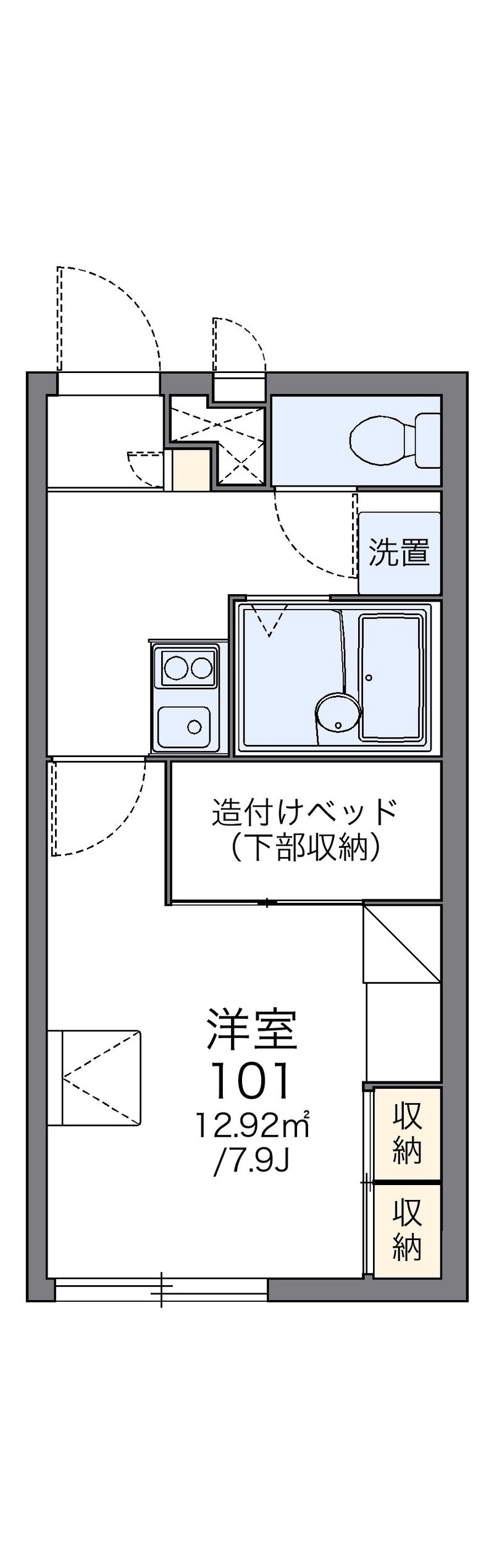 レオパレスフォーレスト 間取図