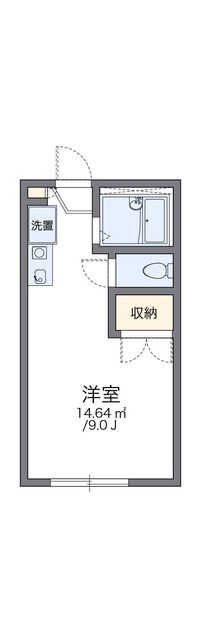 レオパレス直方 間取り図