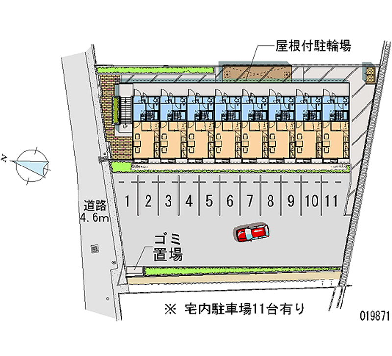 レオパレス舞 月極駐車場