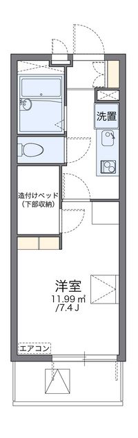 レオパレス鳴尾Ａ 間取り図