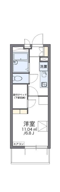 レオパレスイーリスコート 間取り図