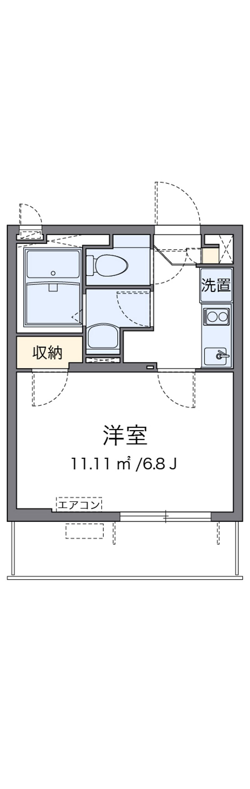 クレイノサニープレイス中村橋 間取図