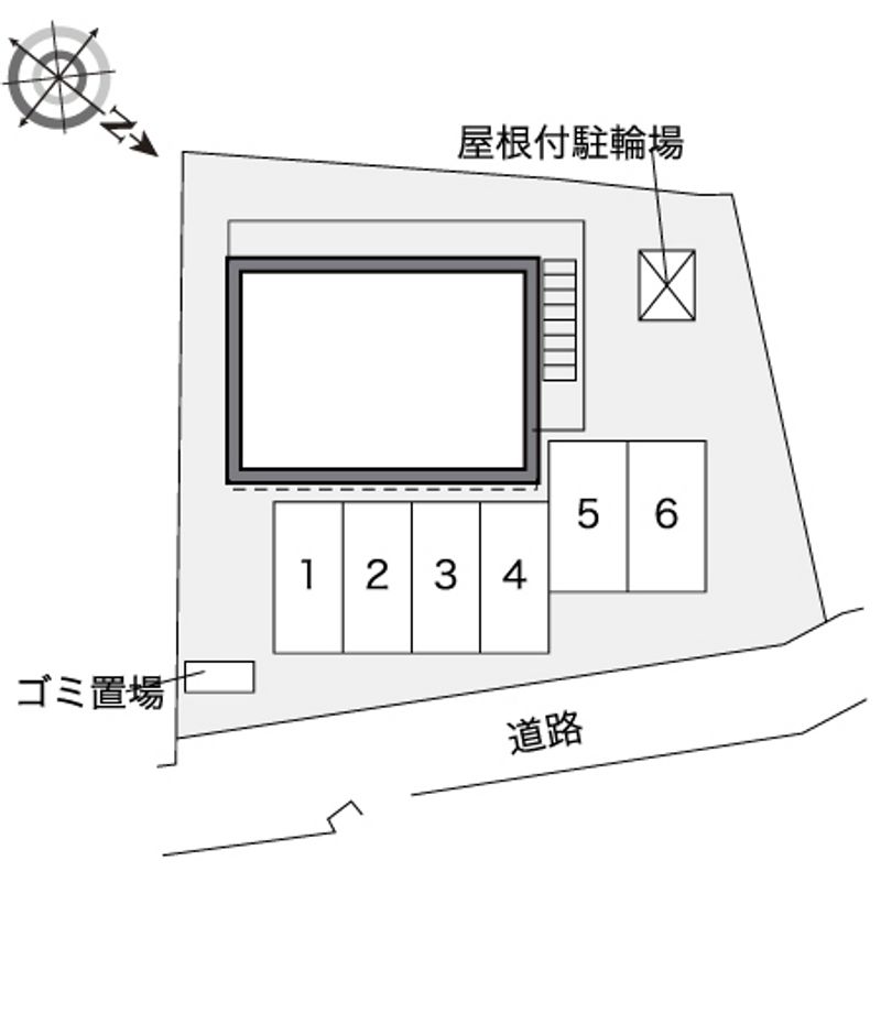 レオパレス春日グリーンヒルズ 駐車場