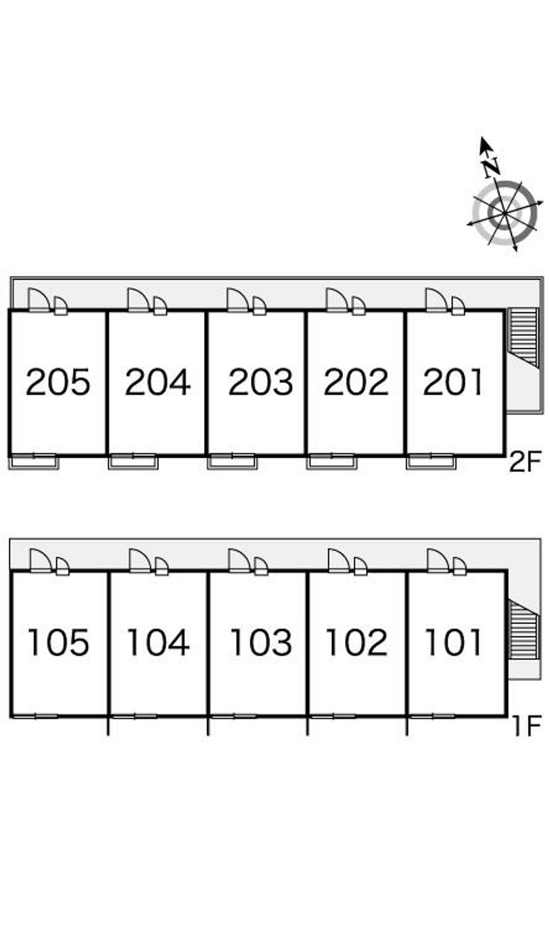 レオパレスリベール１ 間取り配置図