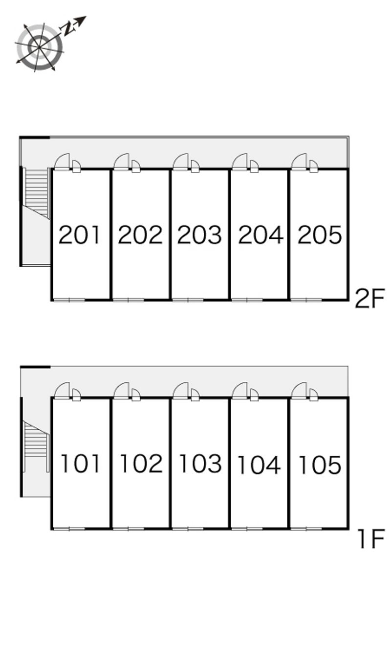 レオパレスサンマレア 間取り配置図