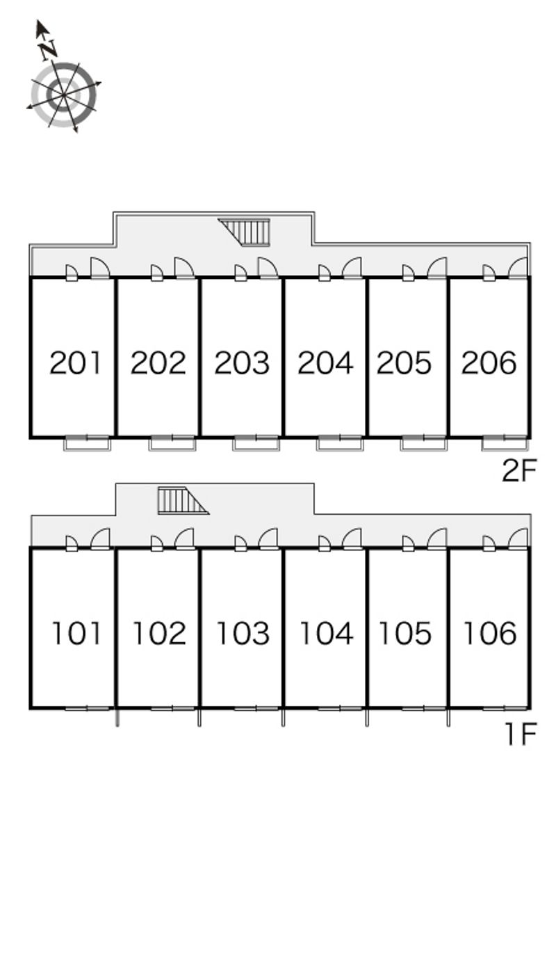 レオパレスＫパティオ大正町 間取配置図