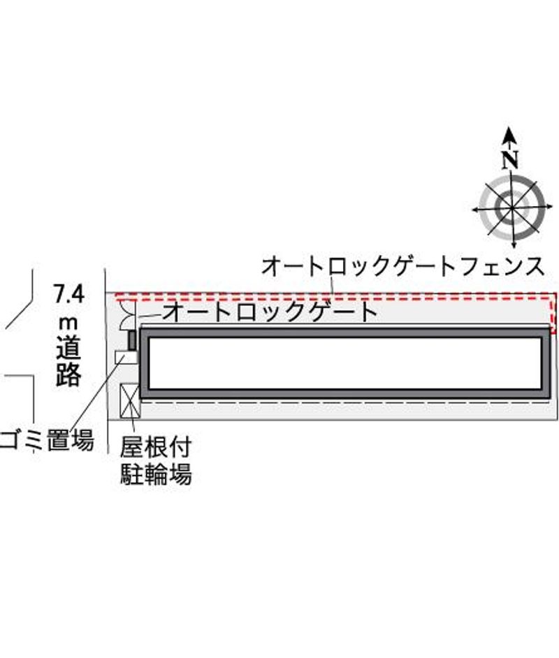 レオパレスきょうでん 配置図