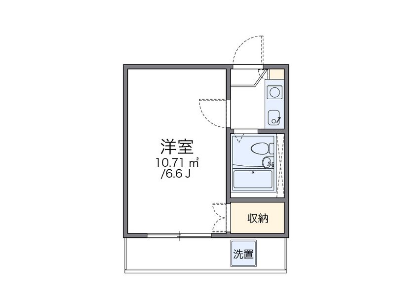 レオパレス豊田 間取図