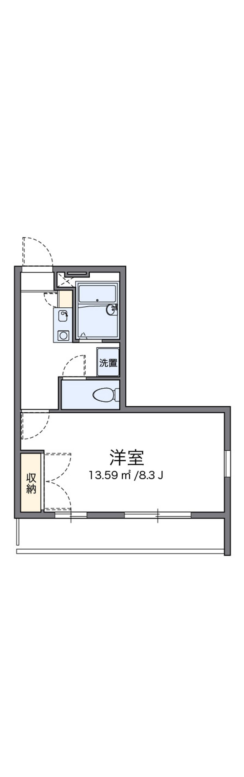 レオパレスオチュール 間取図