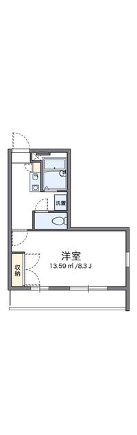 レオパレスオチュール 間取り図