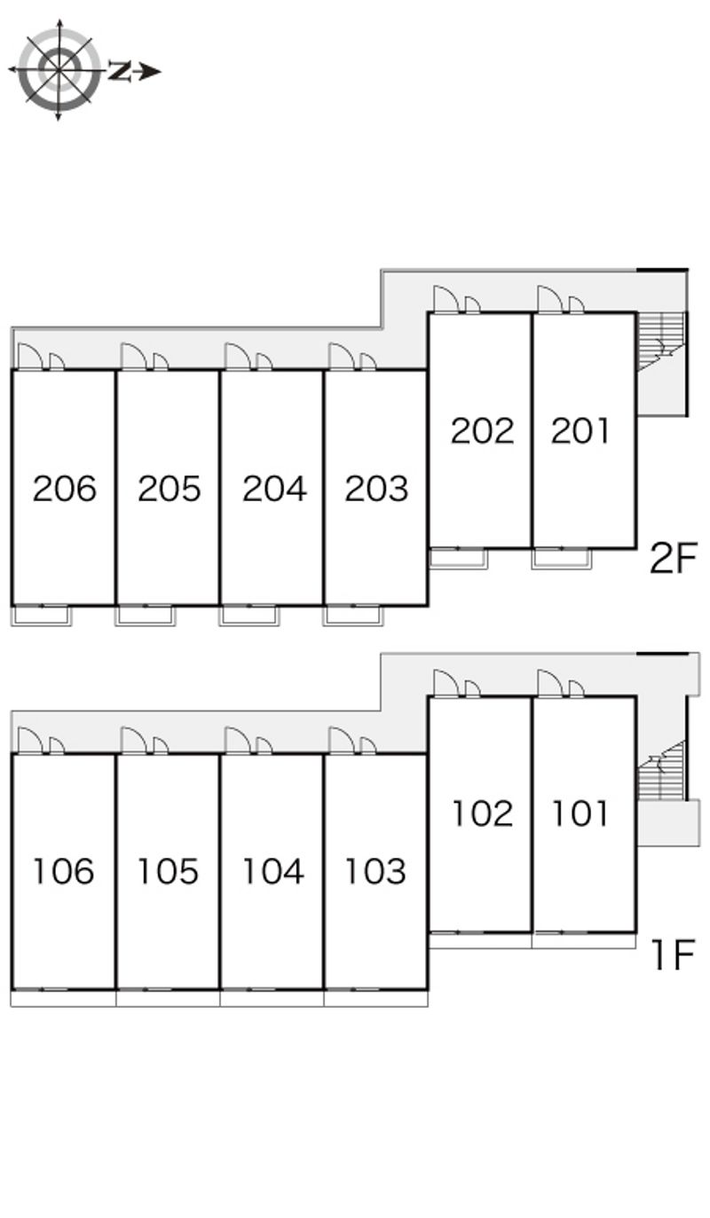 レオパレスＴｏ２ 間取配置図