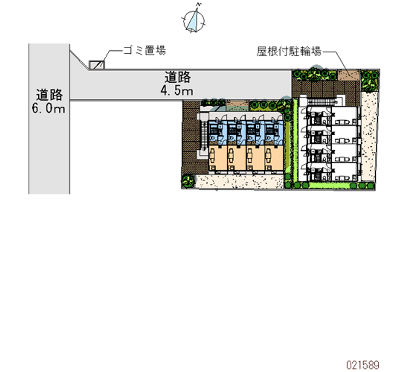レオパレスホウム用賀 区画図