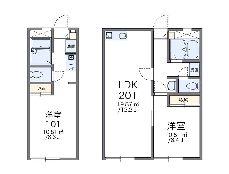 レオパレスＲＥＩ 間取図