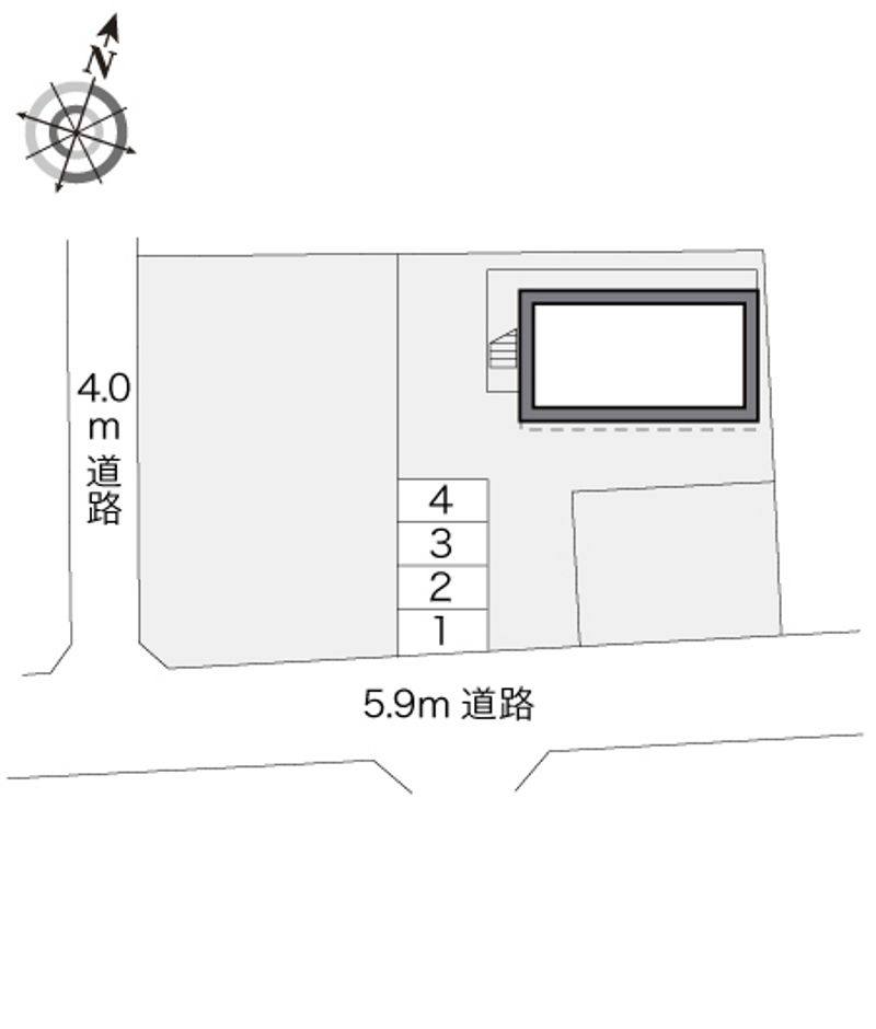 レオパレス亀ヶ原 配置図