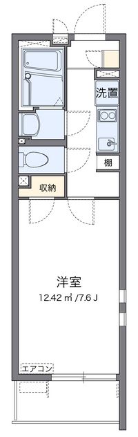 クレイノＭＩＲＡＩ 間取り図