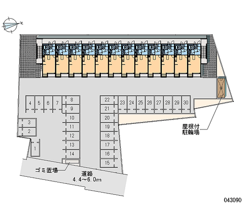 43090 Monthly parking lot