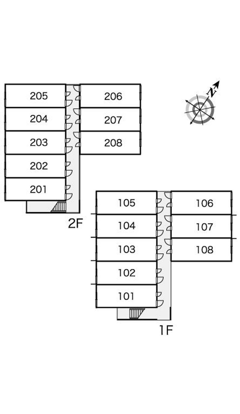 レオパレス新生 間取配置図