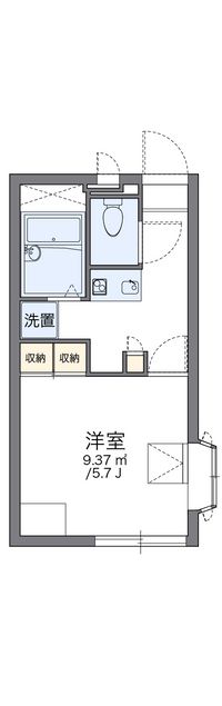 レオパレスアジェル岩倉南 間取り図