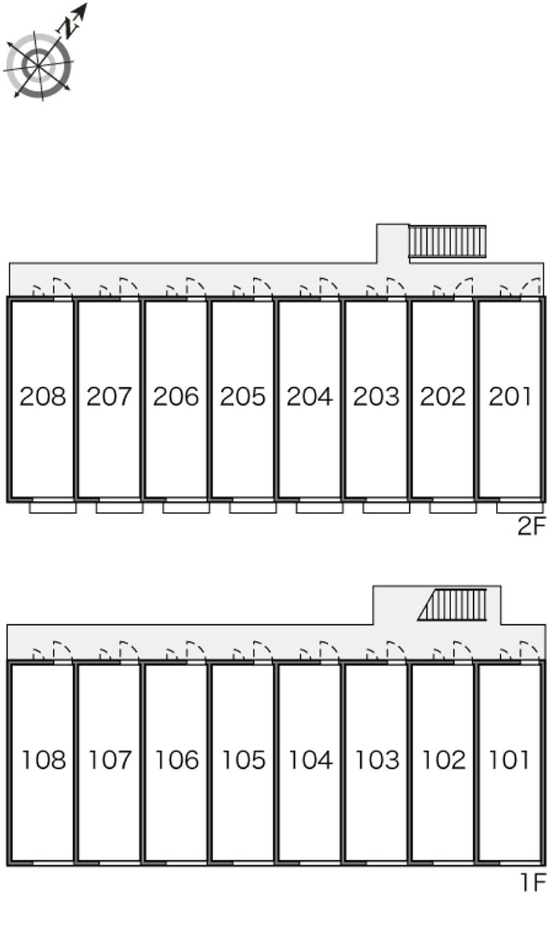 レオパレスコスモハウス 間取配置図