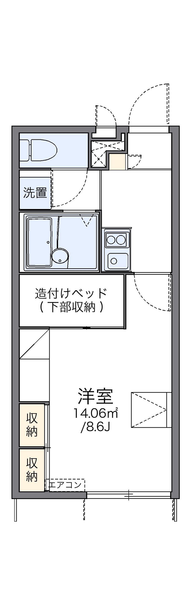 レオパレスＳＨＩＮＥＩ 間取図
