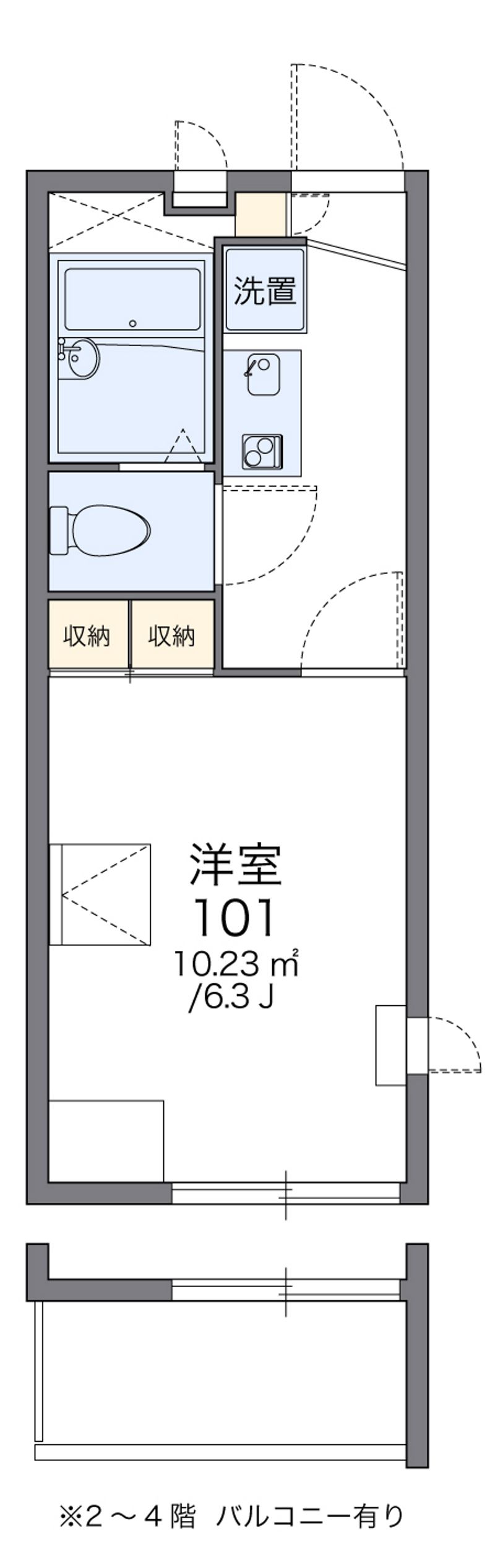 レオパレスル・コントワールⅢ 間取図