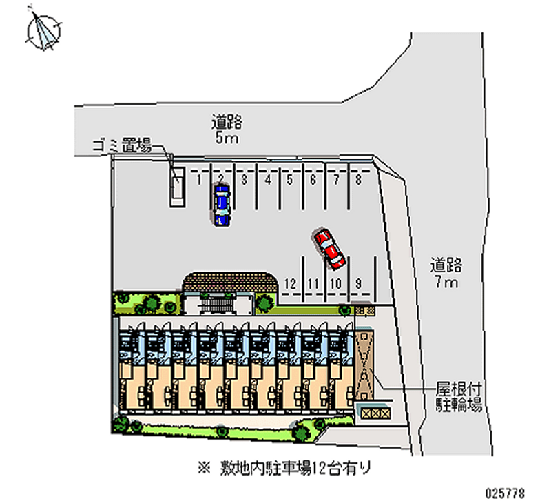 レオパレス御舟入 月極駐車場