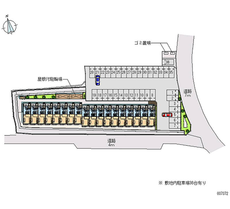 37372月租停车场