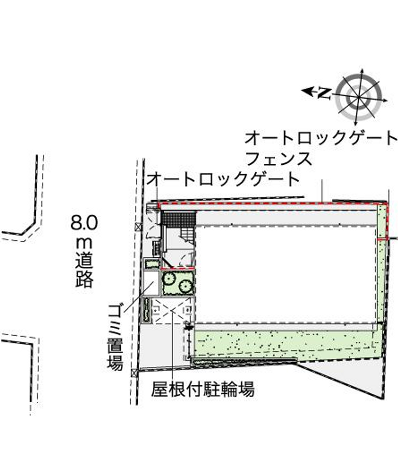 レオパレスフォレスト矢口 配置図