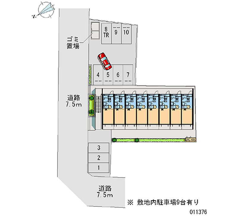 11376 Monthly parking lot