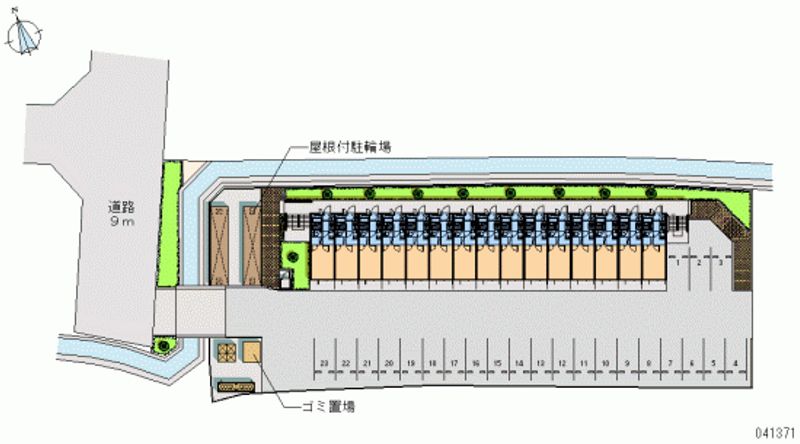 レオパレス暁 月極駐車場